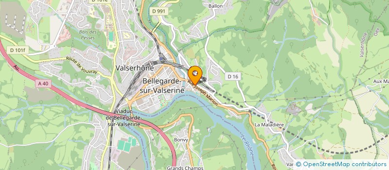localisation de l'entreprise ALLIANCE CHAUFFAGE SANITAIRE SNC à VALSERHONE
