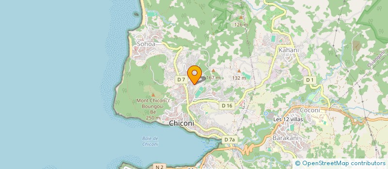 localisation de l'entreprise ALLIANCE CLUB DE CHICONI à CHICONI