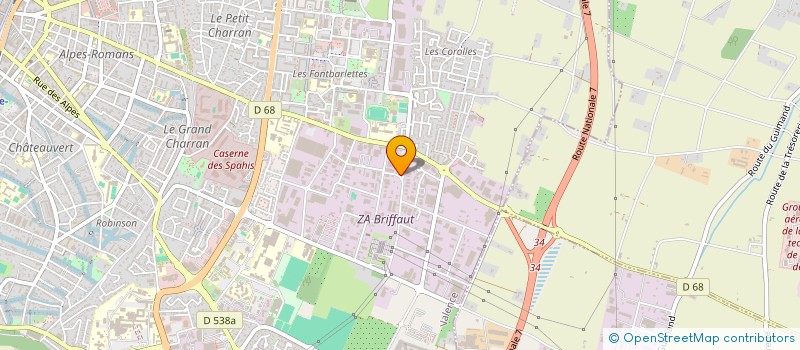 localisation de l'entreprise ALLIANCE CONCEPT HABITAT  VALENCE