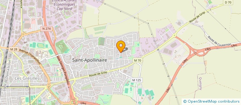 localisation de l'entreprise ALLIANCE CONSEILS ET INFORMATIQUE à SAINT-APOLLINAIRE