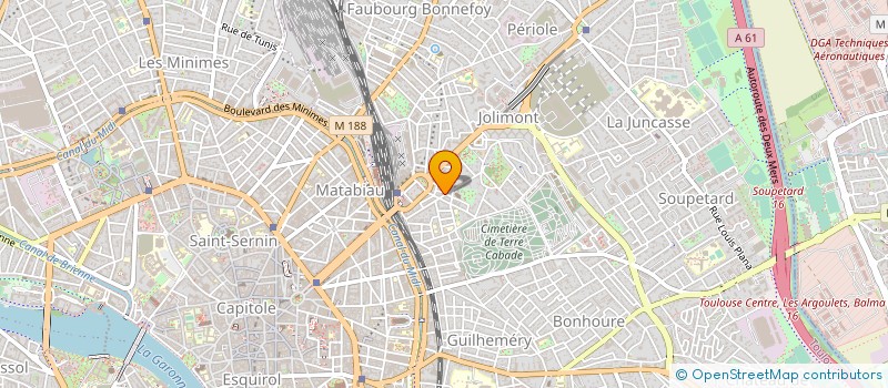 localisation de l'entreprise ALLIANCE CONSTRUC TRAVAUX PUBLICS ACTP à TOULOUSE