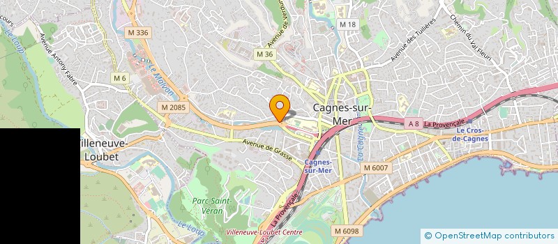 localisation de l'entreprise ALLIANCE CONSTRUCTION à CAGNES-SUR-MER