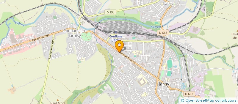 localisation de l'entreprise ALLIANCE CONSTRUCTION  JARNY