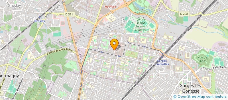 localisation de l'entreprise ALLIANCE CONSTRUCTION à SARCELLES