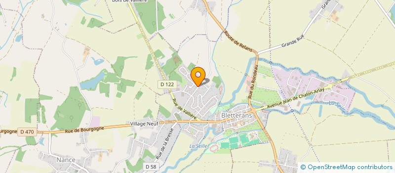 localisation de l'entreprise ALLIANCE CONSTRUCTION  BLETTERANS