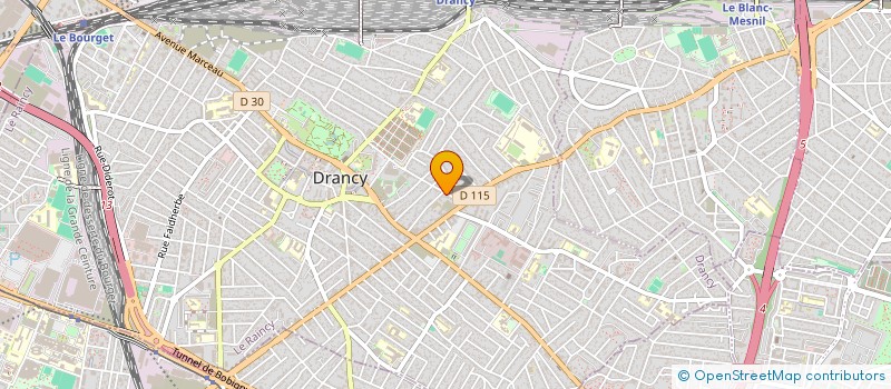 localisation de l'entreprise ALLIANCE CONSTRUCTION  DRANCY