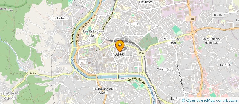 localisation de l'entreprise ALLIANCE CONTEMPORAINE à ALES