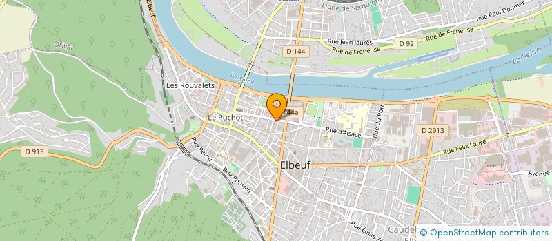 localisation de l'entreprise ALLIANCE CONTROLE  ELBEUF