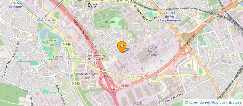 localisation de l'entreprise ALLIANCE CONTROLE VERIFICATION à EVRY-COURCOURONNES