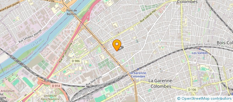 localisation de l'entreprise ALLIANCE CREMATION à COLOMBES