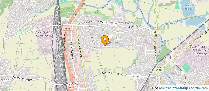 localisation de l'entreprise ALLIANCE CULTURELLE FRANCO-RUSSE  SOUFFELWEYERSHEIM