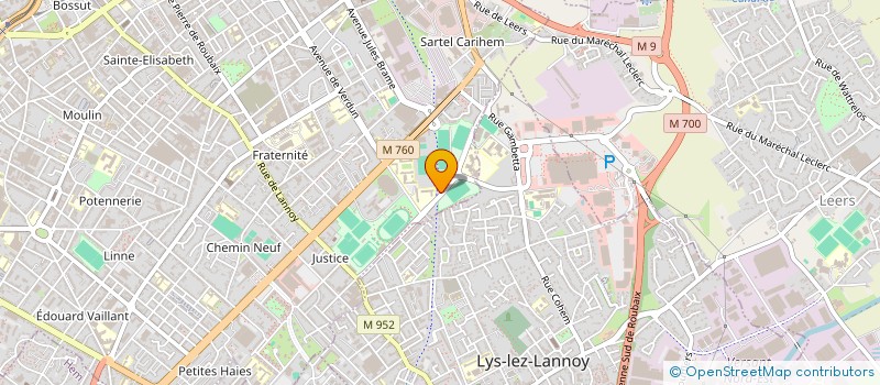 localisation de l'entreprise ALLIANCE CYCLISTE ROUBAIX WASQUEHAL  ROUBAIX