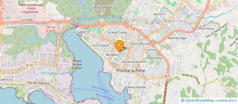 localisation de l'entreprise ALLIANCE D à POINTE-A-PITRE