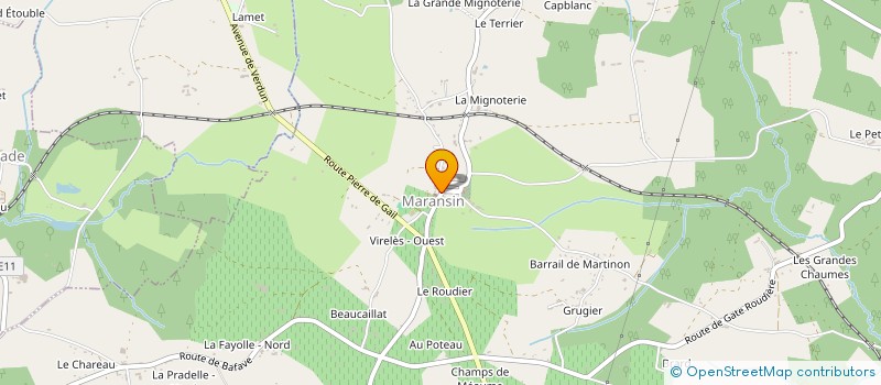 localisation de l'entreprise ALLIANCE D ARTISANS DU BATIMENT (A.A.B)  SAINT-CHRISTOPHE-DE-DOUBLE