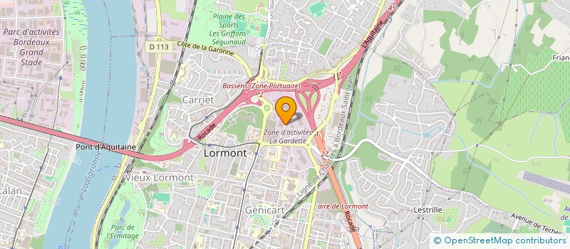 localisation de l'entreprise ALLIANCE DAN à LORMONT