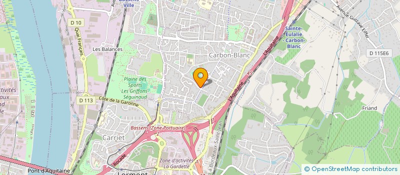 localisation de l'entreprise ALLIANCE DE JOUTE-CONTACT  CARBON-BLANC