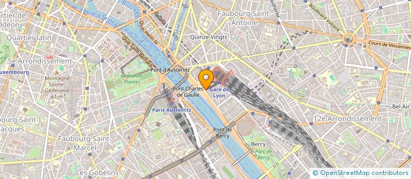 localisation de l'entreprise ALLIANCE DE L'INDUSTRIE ET DE L'INGENIERIE DES RESEAUX FERROVIAIRES  PARIS