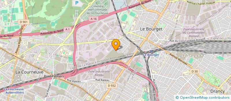 localisation de l'entreprise ALLIANCE DE TECHNOLOGIES DU BATIMENT à LE BOURGET