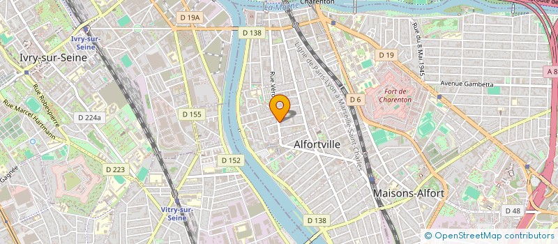 localisation de l'entreprise ALLIANCE DECOR à ALFORTVILLE
