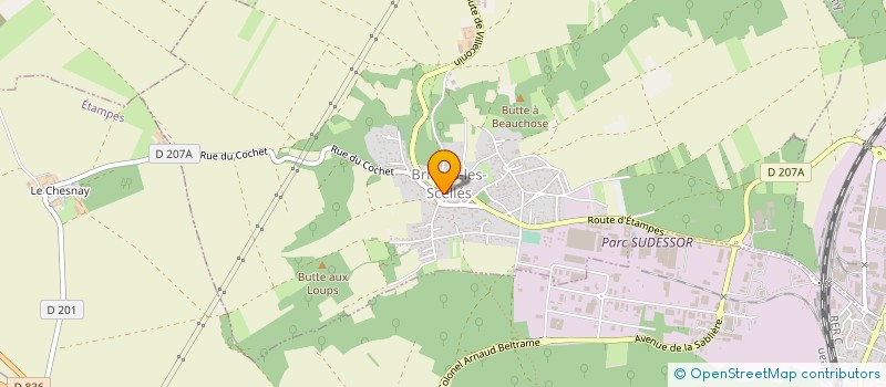 localisation de l'entreprise ALLIANCE DEM à BRIERES-LES-SCELLES