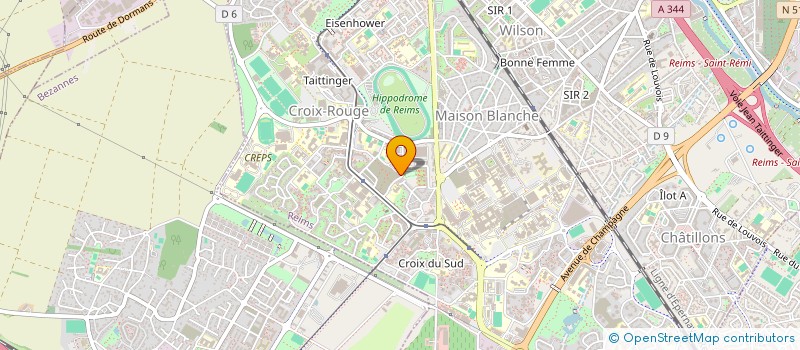 localisation de l'entreprise ALLIANCE DES BAKONGO  REIMS