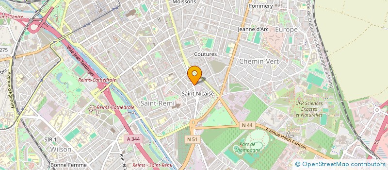 localisation de l'entreprise ALLIANCE DES GENRES ET DES SEXUALITES  REIMS