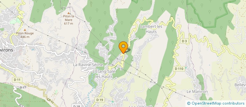 localisation de l'entreprise ALLIANCE DES JEUNES POUR LA FORMATION ET L'EMPLOI A LA REUNION à L'ETANG-SALE