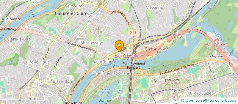 localisation de l'entreprise ALLIANCE DES JOUTEURS SAUVETEURS CALUIRE à CALUIRE-ET-CUIRE