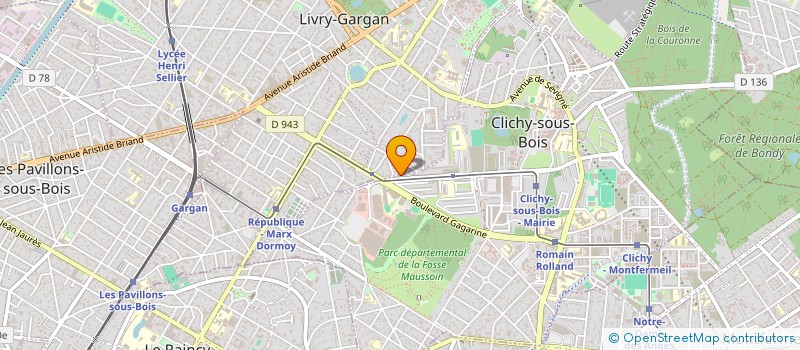 localisation de l'entreprise ALLIANCE DES KRETIENS ADINKRA (AKA)  CLICHY-SOUS-BOIS