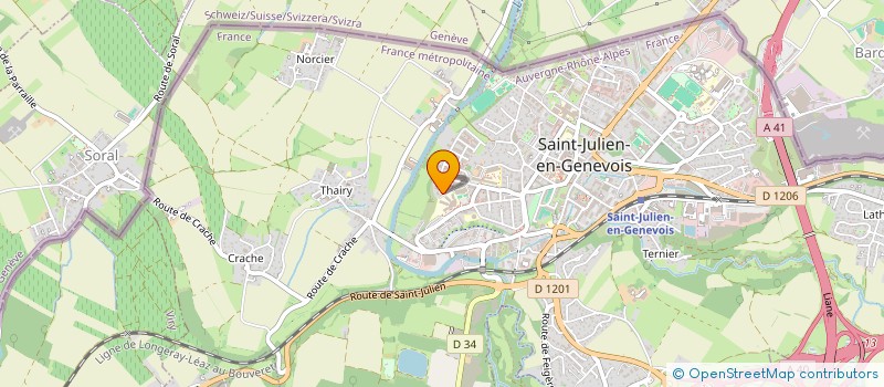 localisation de l'entreprise ALLIANCE DES NOUVELLES PERSPECTIVES (ANP) à SAINT-JULIEN-EN-GENEVOIS