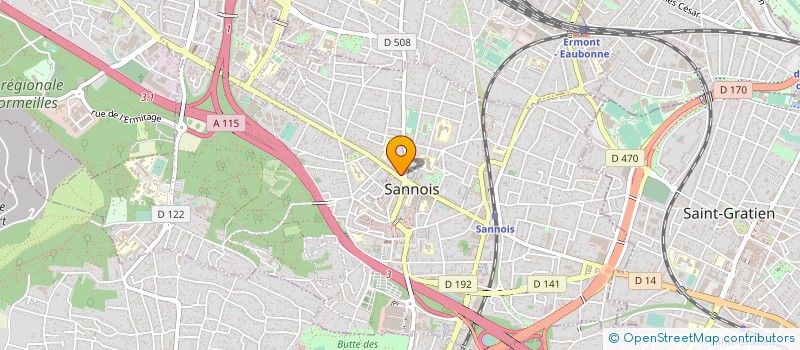 localisation de l'entreprise ALLIANCE DES NUANCES à SANNOIS