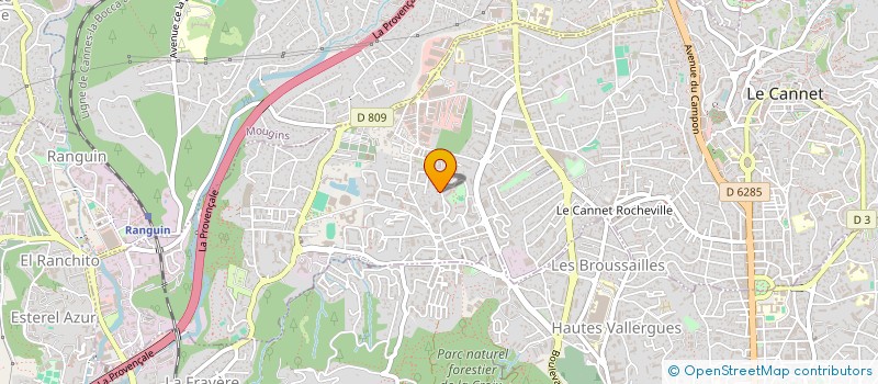 localisation de l'entreprise ALLIANCE DES SERVICES à LE CANNET