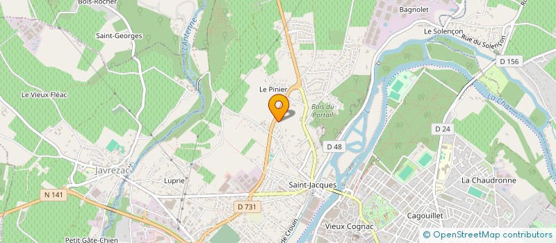 localisation de l'entreprise ALLIANCE DES TAXIS DU GRAND COGNAC à COGNAC
