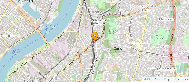 localisation de l'entreprise ALLIANCE DEVELOPPEMENT à CENON