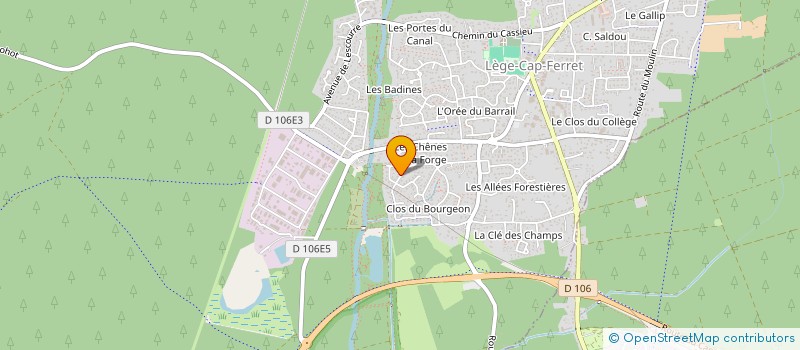 localisation de l'entreprise ALLIANCE DIAG AQUITAINE à LEGE-CAP-FERRET