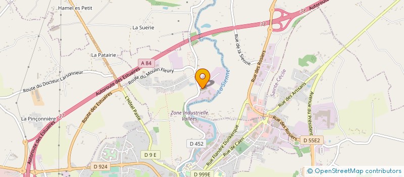 localisation de l'entreprise ALLIANCE DIFFUSION WEST  VILLEDIEU-LES-POELES-ROUFFIGNY