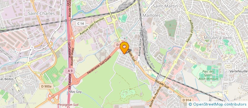 localisation de l'entreprise ALLIANCE DIGI EVENT'S  PERPIGNAN