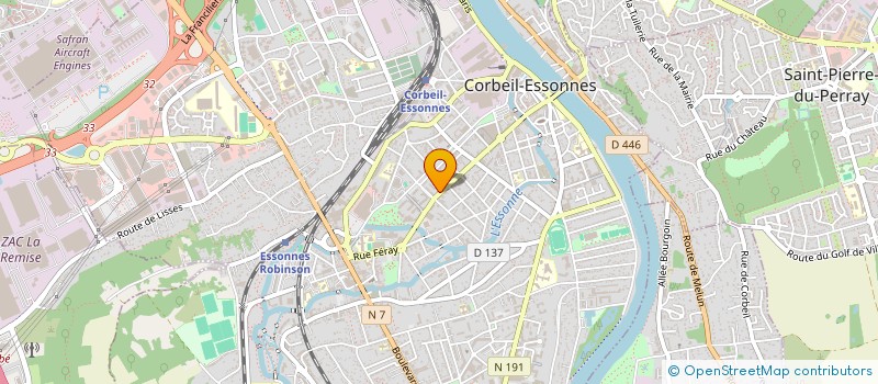 localisation de l'entreprise ALLIANCE DIRECTE  CORBEIL-ESSONNES