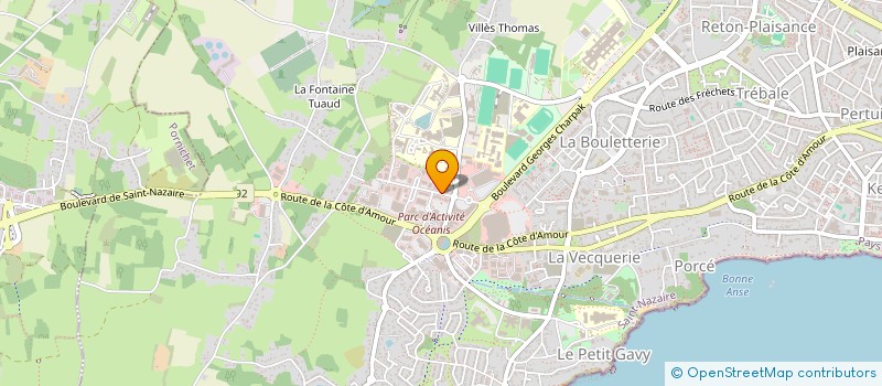 localisation de l'entreprise ALLIANCE DU BRIVET  SAINT-NAZAIRE