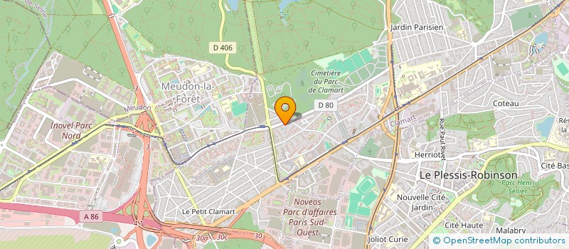 localisation de l'entreprise ALLIANCE ECHAFAUDAGE à CLAMART