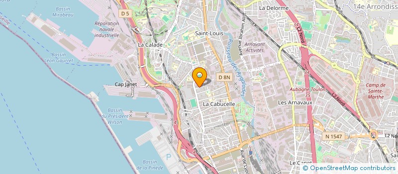 localisation de l'entreprise ALLIANCE ELVA à MARSEILLE
