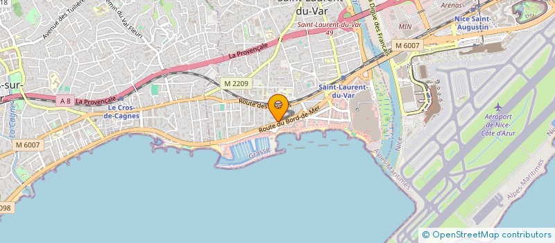 localisation de l'entreprise ALLIANCE EMPLOI FORMATION ENTREPRISES à SAINT-LAURENT-DU-VAR