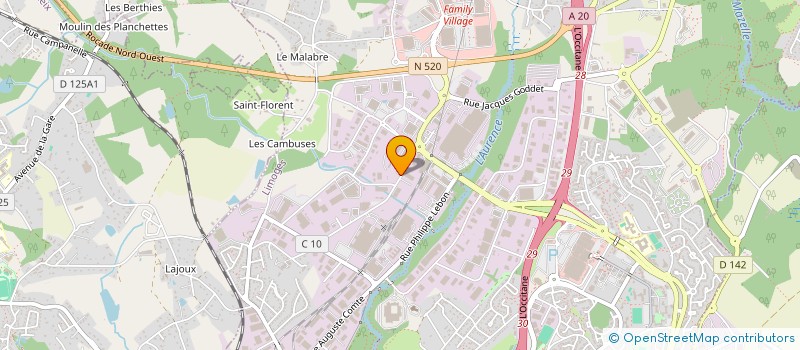 localisation de l'entreprise ALLIANCE EMPLOI INDUSTRIE à LIMOGES
