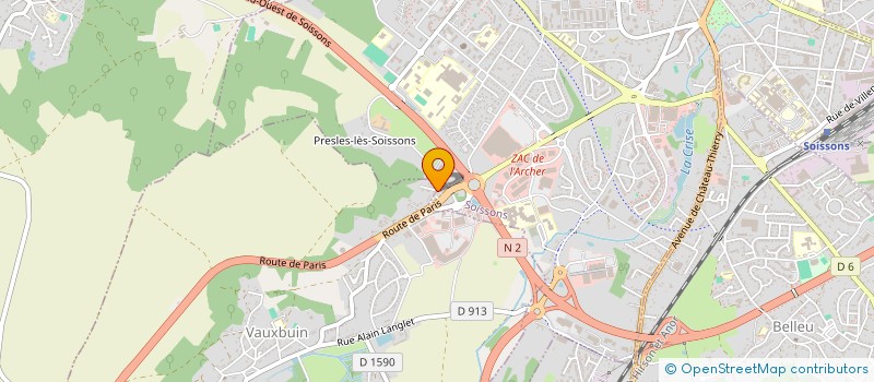 localisation de l'entreprise ALLIANCE ENERGIE HABITAT  PASLY