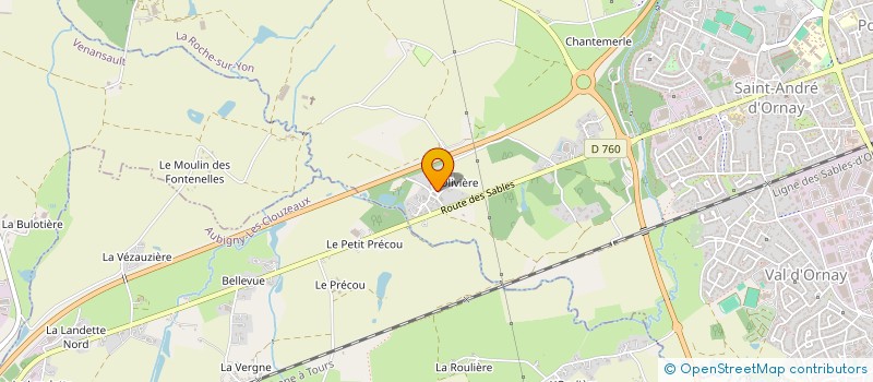 localisation de l'entreprise ALLIANCE ENERGIE PROCESS  LA ROCHE-SUR-YON