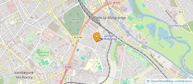 localisation de l'entreprise ALLIANCE ENVIRONNEMENT  JARVILLE LA MALGRANGE