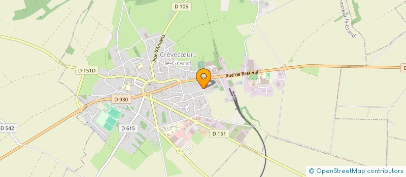 localisation de l'entreprise ALLIANCE EQUESTRE CREPICORDIENNE  CREVECUR-LE-GRAND