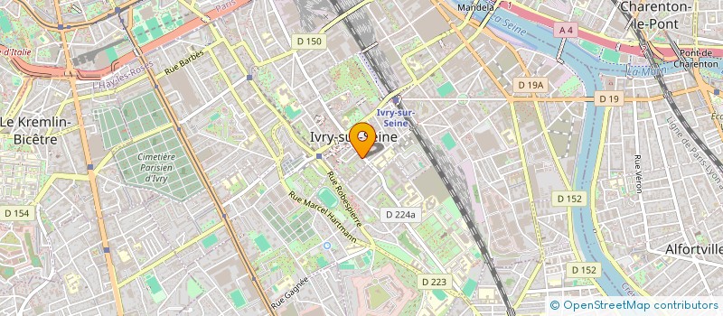 localisation de l'entreprise ALLIANCE EST AFRICAINE  IVRY-SUR-SEINE