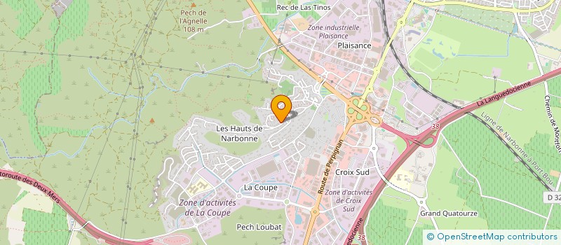 localisation de l'entreprise ALLIANCE ET PATRIMOINE  NARBONNE