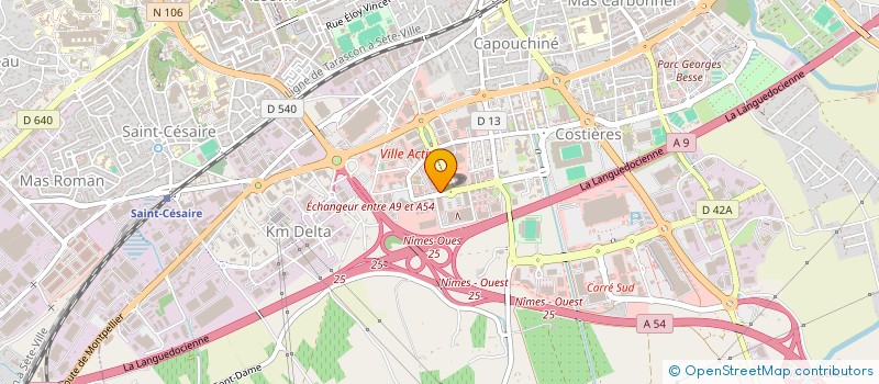 localisation de l'entreprise ALLIANCE ET SERVICES EMBALLAGES à NIMES